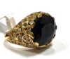 18K Gold, Sapphire & Brown Diamond Ring (Pompano Beach, FL) - 2