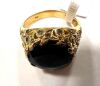 18K Gold, Sapphire & Brown Diamond Ring (Pompano Beach, FL) - 3