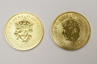 - DESCRIPTION UPDATE, BIDDING RESTARTED - Charles III Gold Coins (Laredo, TX)