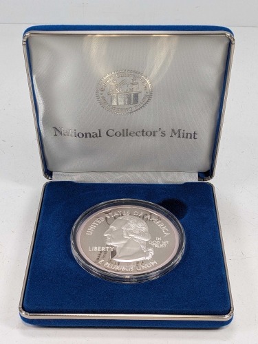 National Collector's Mint 1/4lb Fine SIlver "Giant Silver 50 States Commemorative Coin"