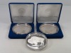 (3) National Collector's Mint "1 Troy Ounce Fine Silver" Giant Bufflo Proof Coins
