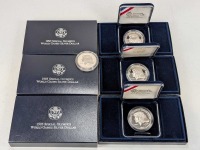 (4) "1995 Special World Games Silver Dollar" Coins