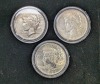 (3) Peace Dollars & (3) Franklin Half-Dollars - 2