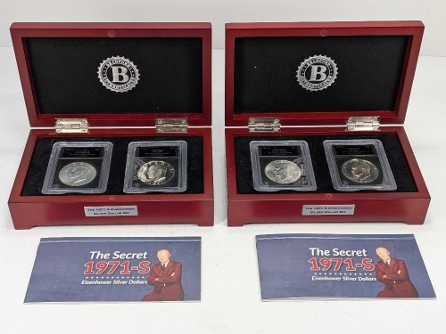 (2) "The 1971-S Silver Dollar Set"