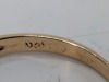 14K Yellow Gold Diamond Heart Ring - 6