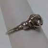 Vintage 14K Gold Filigree Diamond Ring