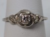Vintage 14K Gold Filigree Diamond Ring - 2