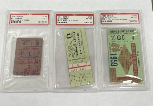Muhammad Ali Fight Tickets, Programs, Ticket Stub, Ticket (Dayton, NJ)