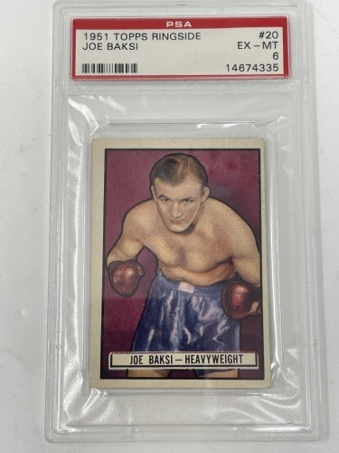 1951 Ringside Joe Baksi Boxing Cards (Dayton, NJ)