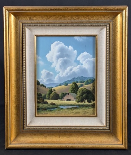 David Dalton, "Little Valley" Oil on Canvas