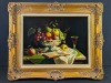 Paul DiBert, "Still Life with Fruit" Oil on Board