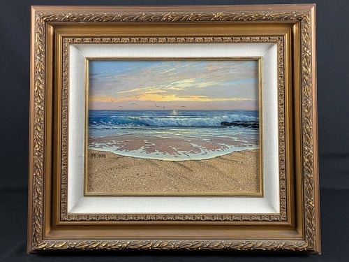 Jacquelynn Kresman, "Evening Shorline" Oil on Canvas