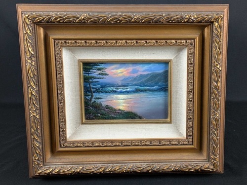 Maurice Meyer, "Twilight Along the Coast" Oil on Canvas
