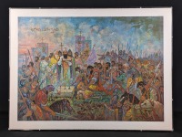 Andre Sevruguin Darvish "Musa Dagh Battel of Avarayr 451 AD"