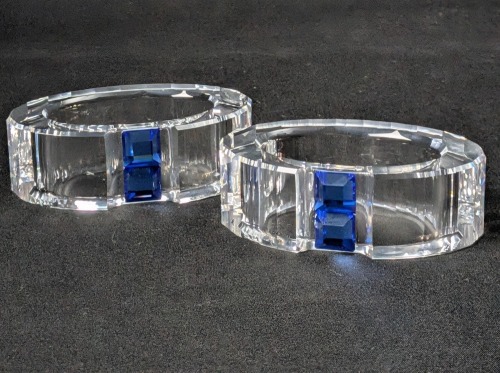 (2) Swarovski Napkin Holders