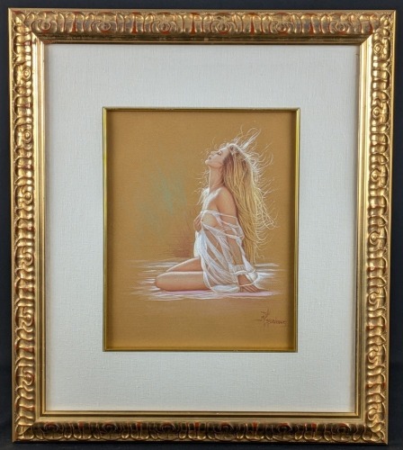 Miguel Paredes "Gentle Breeze" Pastel on Paper