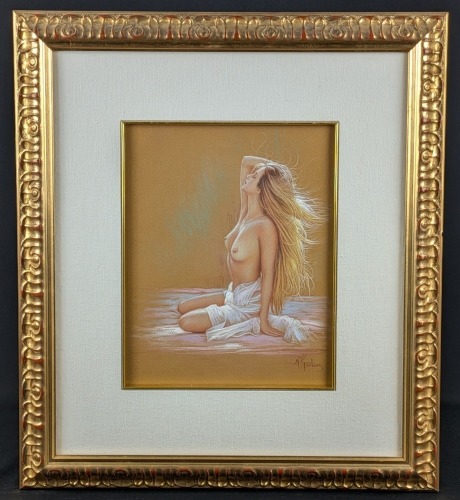 Miguel Paredes "Emotions" Pastel on Paper