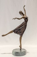 "Laura" Bronze Ballerina Sculpture