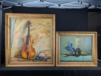 (2) KriKor Still Life Oil On Canvas