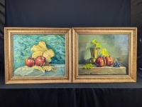 (2) KriKor Still Life Oil On Canvas
