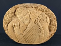 Relief Carved Wood Artwork