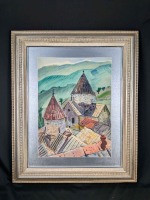 Artashes Hunanyan Watercolor Behind Glass