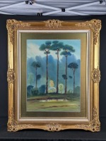Artashes Hunanyan Watercolor Behind Glass