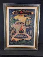 Artashes Hunanyan Mix Media Behind Glass