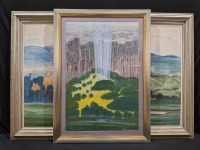 (3) Artashes Hunanyan Watercolor Behind Glass
