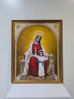 Jasmin Sarabian, Mary & Christ Child Oil on Canvas