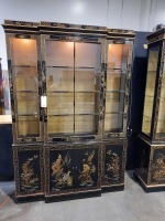 Drexel Heritage Chinoiserie Breakfront China Cabinet