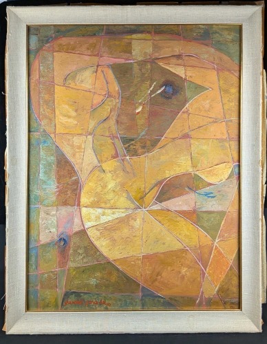 Samvel Sevada, "1st From Artes Liberales 1990" Oil on Board