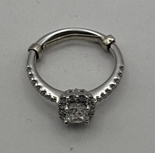 14K Gold & Diamond Halo Ring (Riverside, CA)
