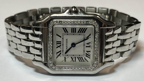 Cartier Panthere Stainless Steel & Diamond Watch (Pompano Beach, FL)