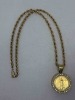 14K & 18K Gold & Diamond Coin Pendant Necklace (Riverside, CA) - 3