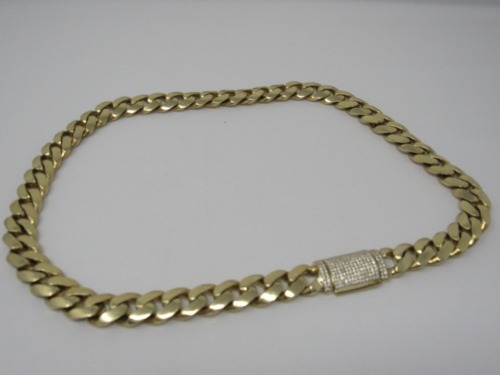 14K Gold & Diamond Cuban Chain (Laredo, TX)