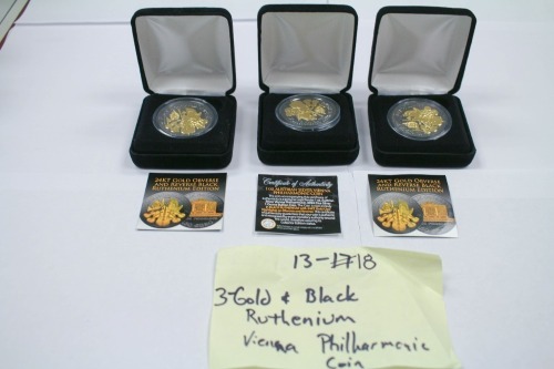 Gold & Black Ruthenium Viena philharmonic Coins (Laredo, TX)