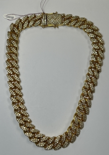 14K & 10K Gold Diamond Cuban Link Necklace (Pompano Beach, FL)