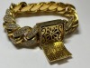 14K & 10K Gold Diamond Cuban Link Bracelet (Pompano Beach, FL)
