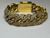 14K & 10K Gold Diamond Cuban Link Bracelet (Pompano Beach, FL) - 2