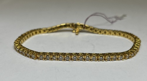 14K Gold & Diamond Tennis Bracelet (Pompano Beach, FL)