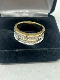 14K Gold Die-Cut & Diamond Ring (Laredo, TX)