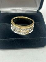 14K Gold Die-Cut & Diamond Ring (Laredo, TX)