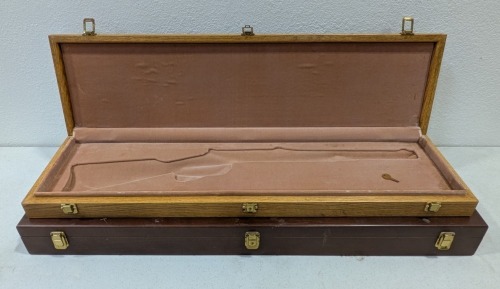 (2) Wood Rifle Cases