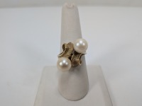 18K Yellow Gold Pearl Ring