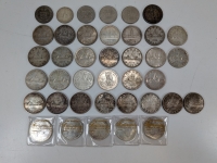 Canadian & New Zealand (37) Dollar & (2) Half-Dollar Coins