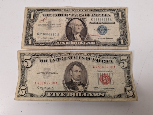 $1 & $5 Paper Notes