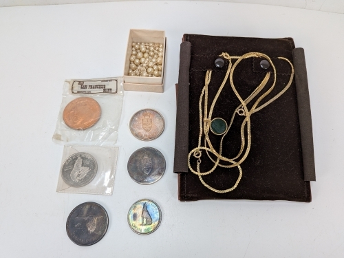 Assorted Coins & Fashion Necklace
