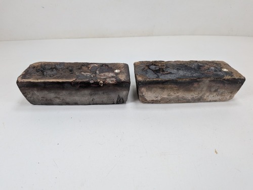 (2) Silver Ingot Scrap Bars - ATW 5,800g
