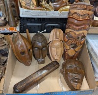 Wooden Masks & Mancala Board